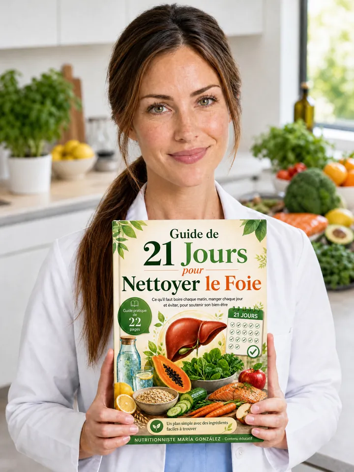 La nutritionniste María González, le Guide de 21 Jours pour Nettoyer le Foie à la main