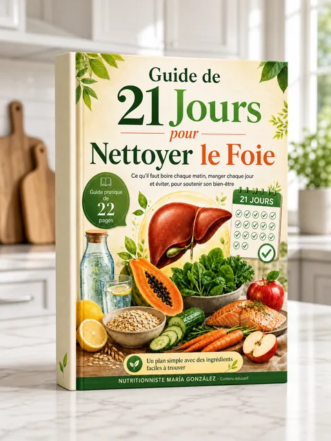 Couverture du Guide de 21 Jours pour Nettoyer le Foie